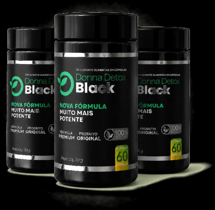 3 potes Donna Black
